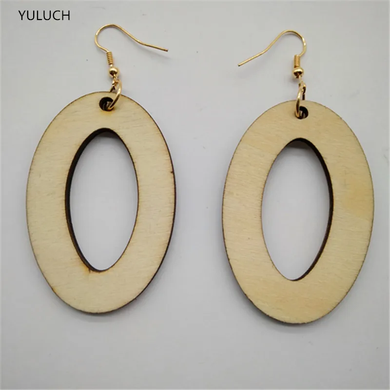 Хорошего качества африканские необработанные Овальные Ювелирные серьги