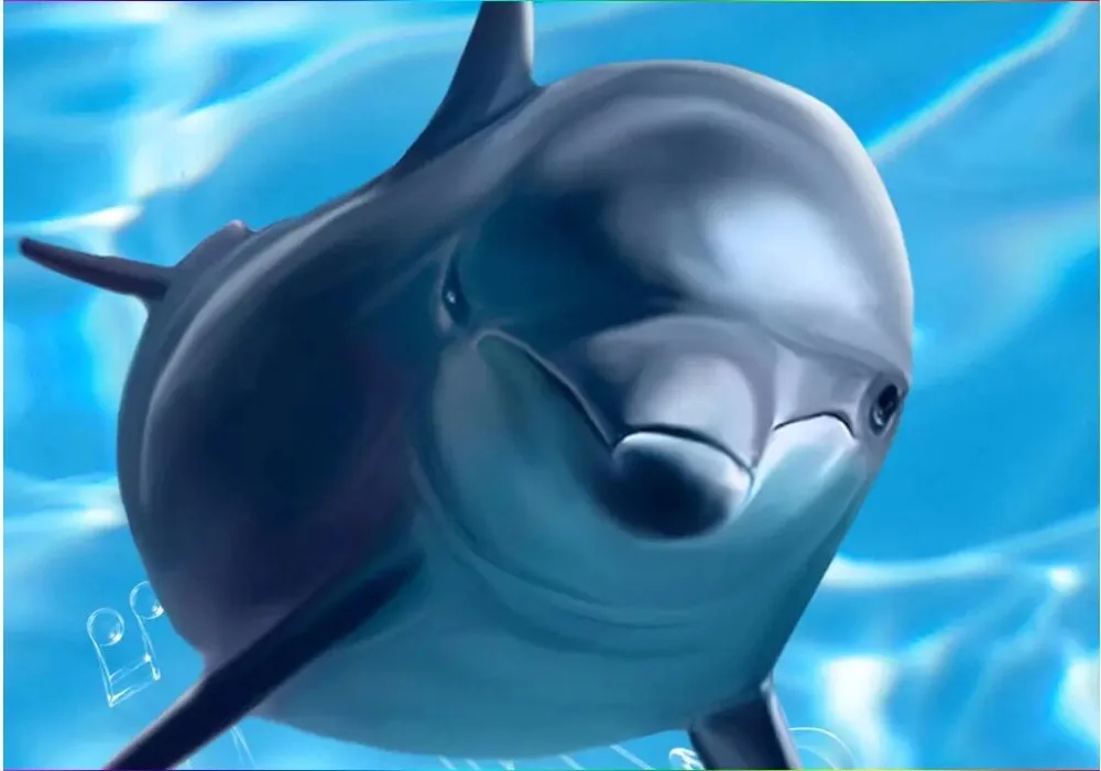 

3d wallpaper custom photo mural Sea Water World Dolphin flock living room Home decor 3d wall murals wallpaper for walls 3 d