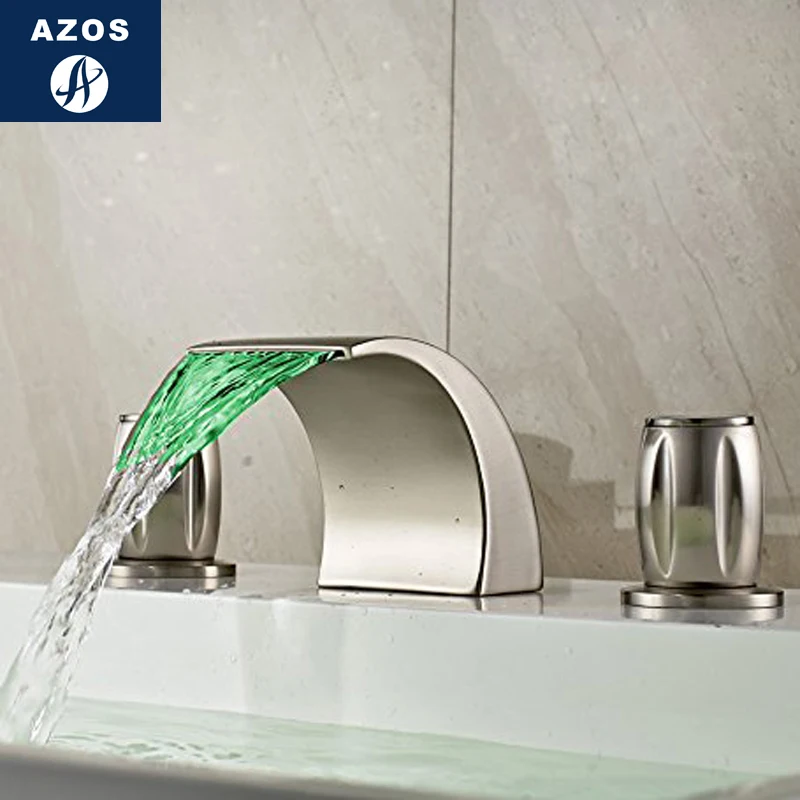 Смесители для раковины в ванную комнату устанавливаемый на бортик водопад