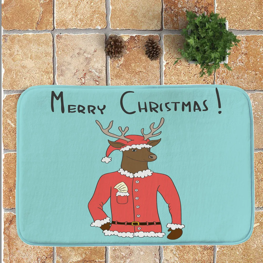 Коврики Merry Christmas Декор ванная комната кухонные коврики Придверные коврики для гостиной Противоскользящий коврик супер абсорбирующий 40x60 см sep30