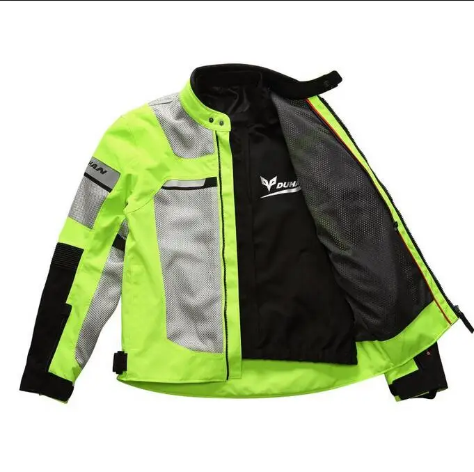 2017 флуоресцентная зеленая сетчатая дышащая одежда для мотогонок куртки