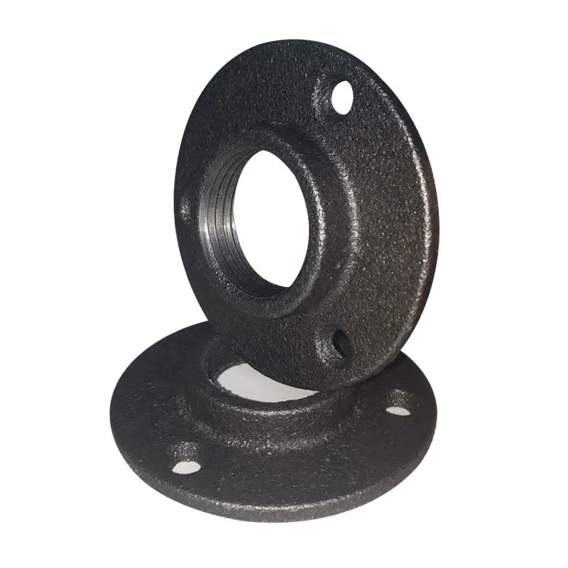 Wall Mount Malleable Iron Pipe Fittings Floor Antique 1/2&quot 3/4&quot 1&quot Flange Piece Hardware Tool Casting Flanges Craft base |