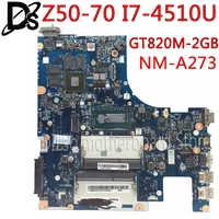kefu nm a273 motherboard for lenovo z50 70 g50 70m g50 70 laptop motherboard for i7 4510u gt820m 2gb test ok
