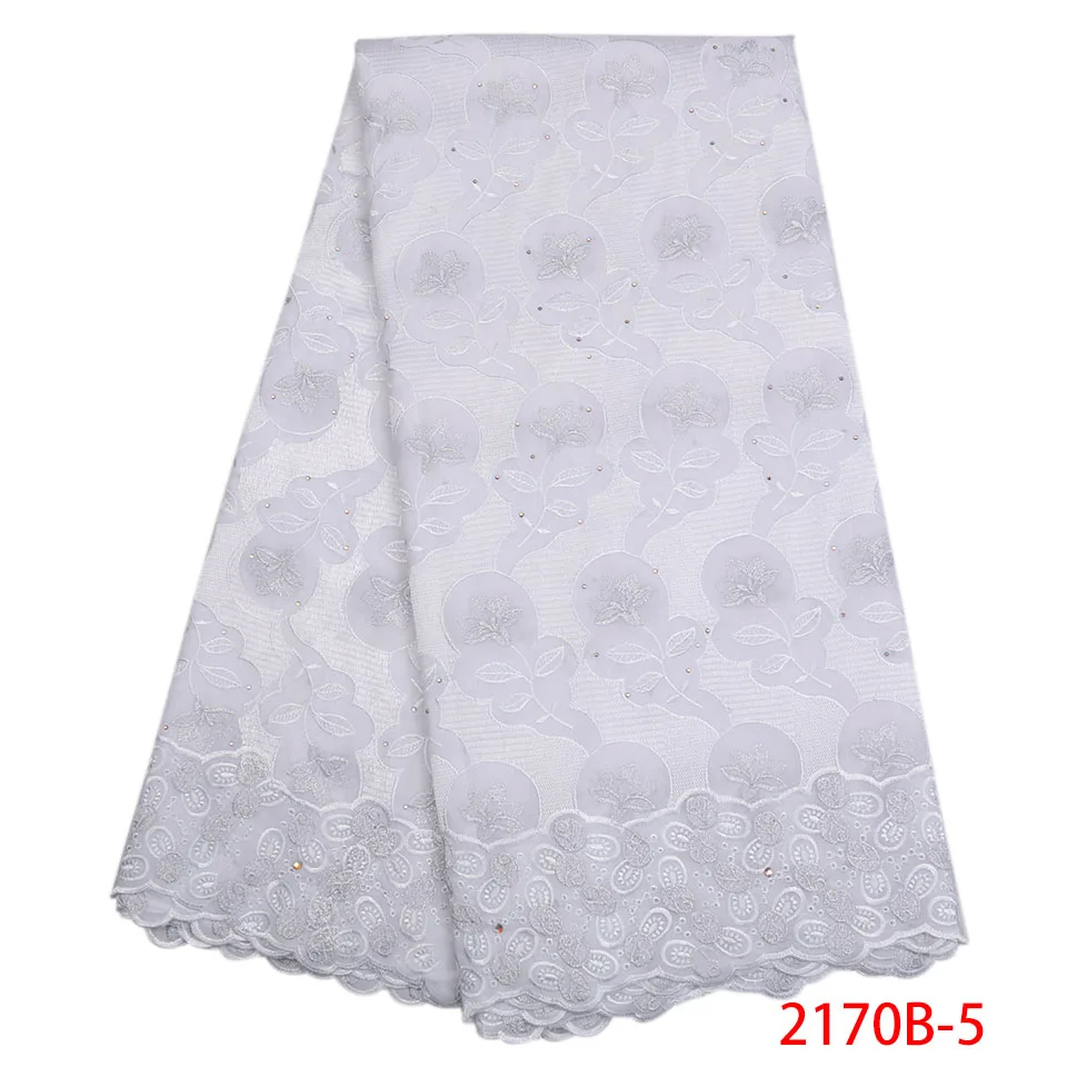 Striped Swiss Voile Lace In Switzerland African Fabric Nigerian Cotton Laces Material 5 Yards Yellow GD2170B-2 | Дом и сад