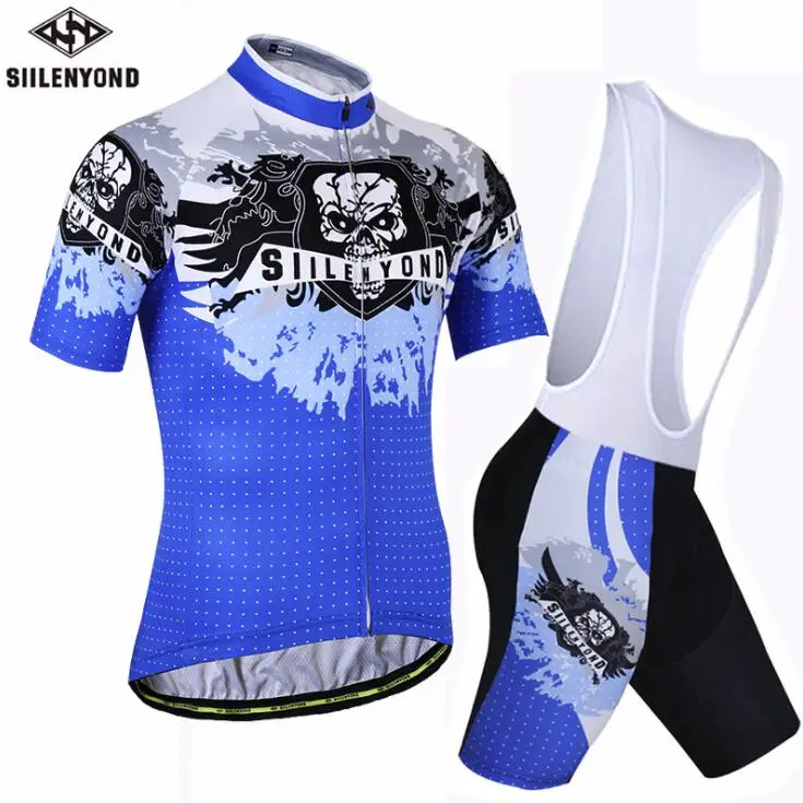 Jersey and bib Pants Siilenyond полиэстер Pro Велоспорт Джерси набор MTB велосипед одежда спортивная одежда велосипед Одежда Майо Ropa Ciclismo Велоспорт Комплект - Цвет: Jersey and bib Pants