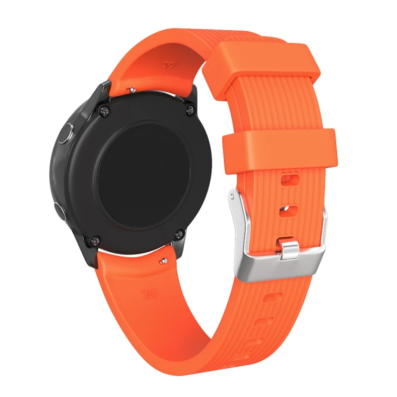 Подходит для Galaxy Watch Active полосатый силиконовый ремешок для повседневной одежды с ремешком 20 мм