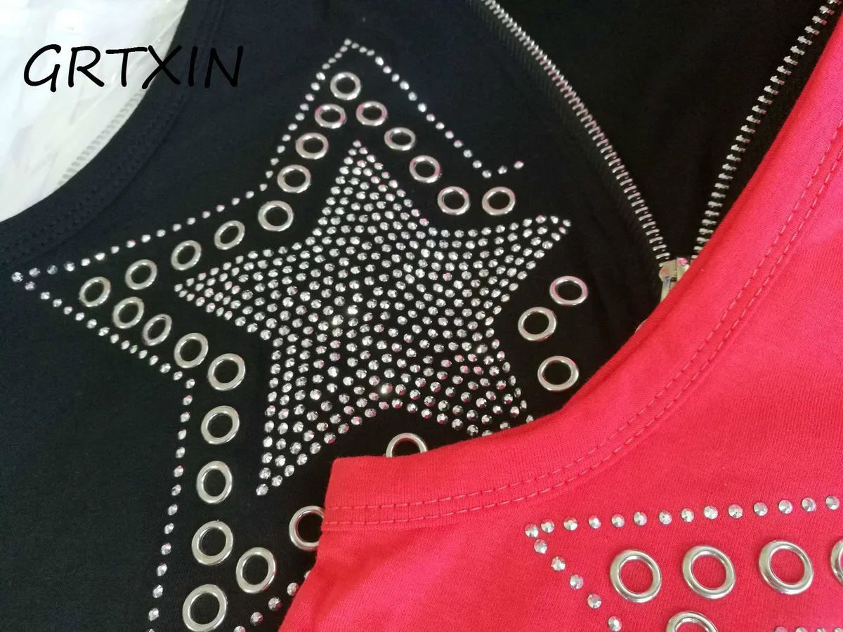 Пуловер женский на молнии пикантный Топ без рукавов с V-образным вырезом черная