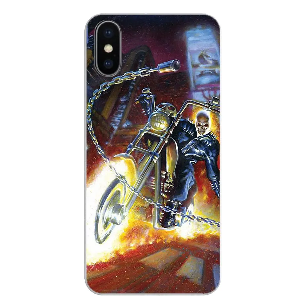 Силиконовый чехол для телефона Xiaomi Mi A1 A2 5X 6X 8 lite SE Pro Max Mix 2 2S 3 Mi5 Mi5S fire car Ghost Rider Head с