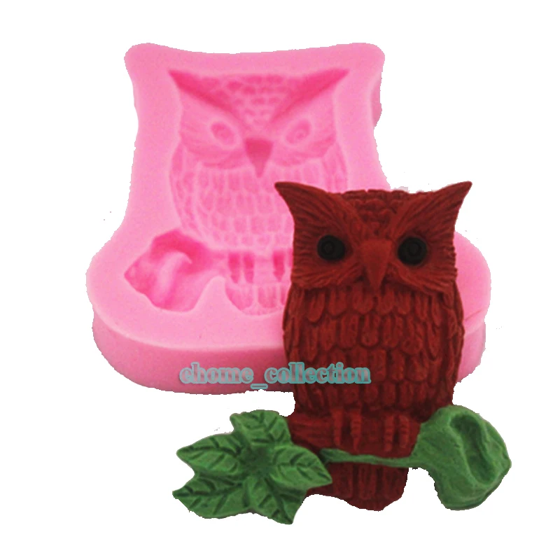 Kitchen Food-grade 3D cartoon Owl Cake Mold silicone soap mold DIY Candy Moulds Fondant Decorating Tools | Дом и сад