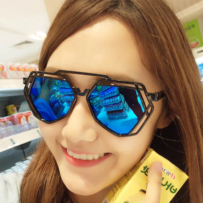 Женские солнцезащитные очки хиппи Qigge брендовые дизайнерские в пластиковой