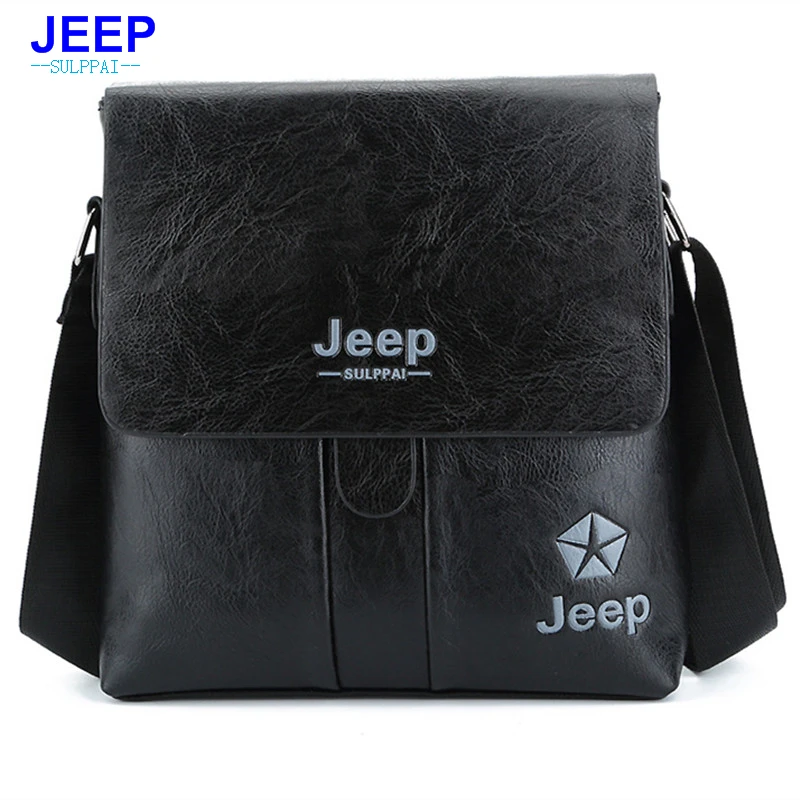 HENGSHENG JEEP искусственная кожа мужская сумка на плечо с твердым покрытием кожаная