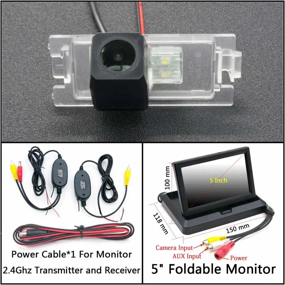 C Wireless 5 inch F Full HD резервная камера заднего вида для Dodge большой караван путешествие JCUV Калибр Автостоянка ЖК Зеркало монитор камера заднего вида - Название цвета: C Wireless 5 inch F