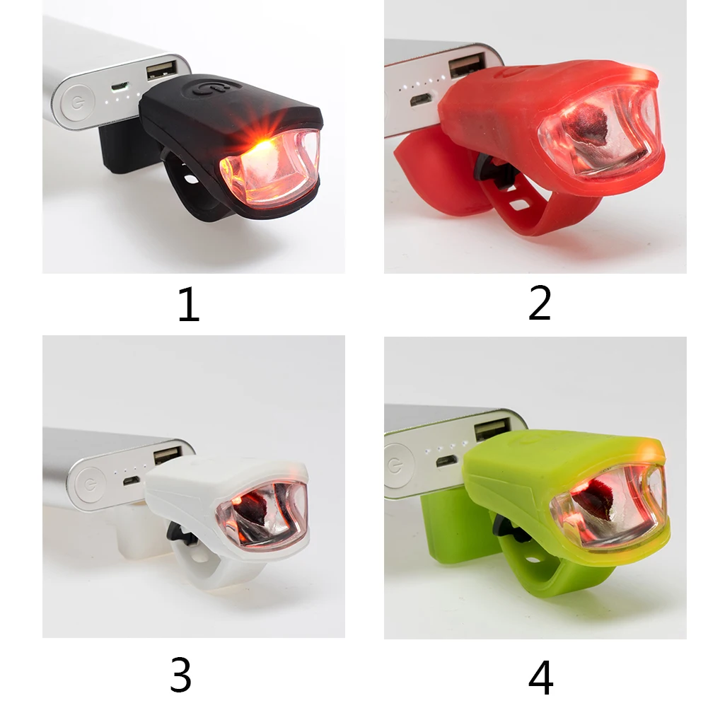 USB перезаряжаемые велосипед передний свет высокой мощность Предупреждение