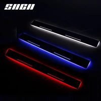 sncn trim pedal led car light door sill scuff plate pathway dynamic streamer welcome lamp for infiniti qx80 2013 2014 2015