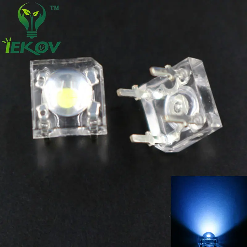 100 шт. светодиодный RGB 5 мм Пиранья мощный поток общий анод s 4 pin купол Широкий