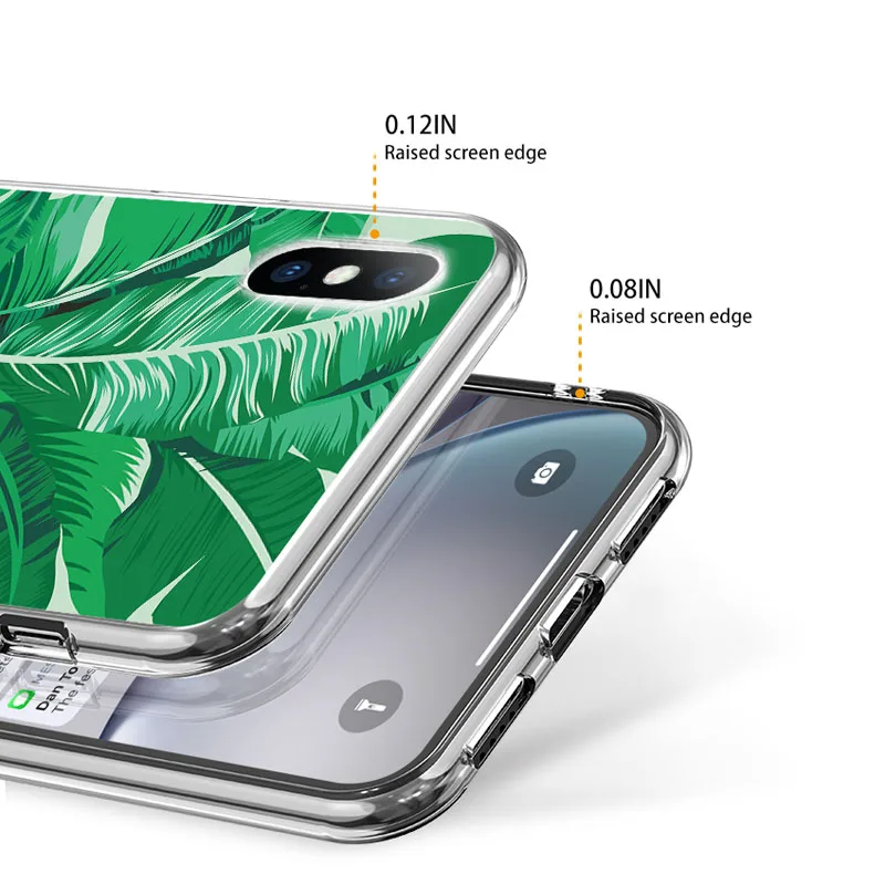 Чехол USLION для телефона iPhone X XS XR Xs Max летний прозрачный мягкий чехол из ТПУ с