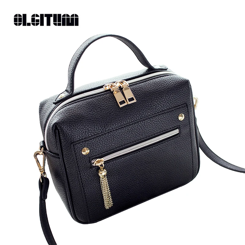Olgitum 2018 Новая мода качество PU кожа Для женщин топ-ручка сумка девушки HB214 | Багаж и