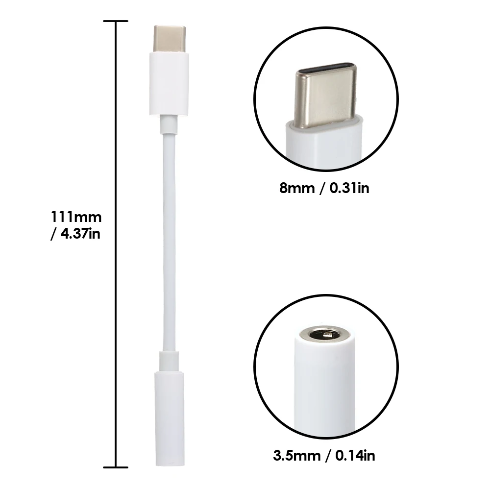 Адаптер для наушников с USB C на 3 5 мм цифровым аудиокабелем адаптер типа HUAWEI XIAOMI OPPO