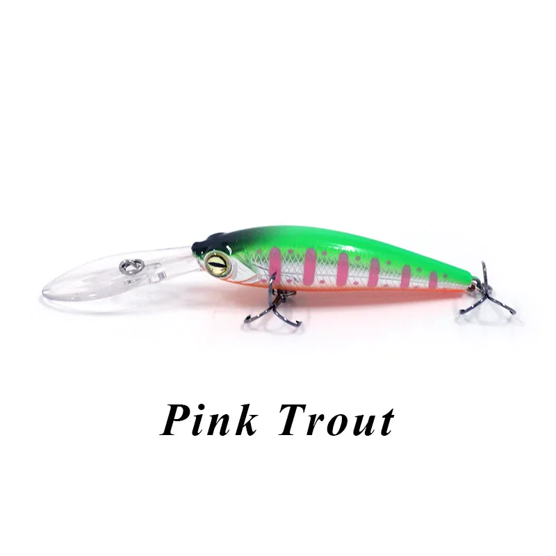 Pink Trout Banshee WF01 Jerkbait 60 мм/6 г воблеры для ловли щуки йо Зури Горячая гольян поплавок-приманка для карпа дизайн Джеркбейт - Цвет: Pink Trout