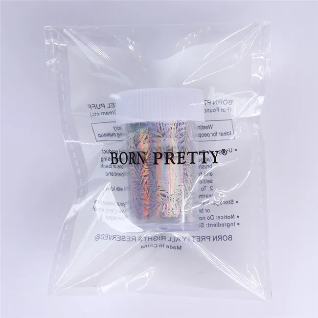 Born pretty, голографическая наклейки из фольги для ногтей Геометрическая Лазерная Фольга для перевода на ногти наклейка для дизайна ногтей наклейки s бумага 1 коробка