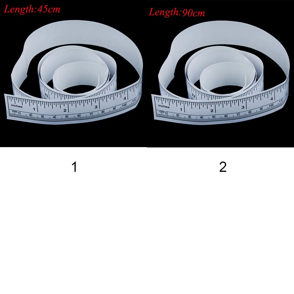 Новая самоклеящаяся метрическая измерительная лента виниловые серебряные