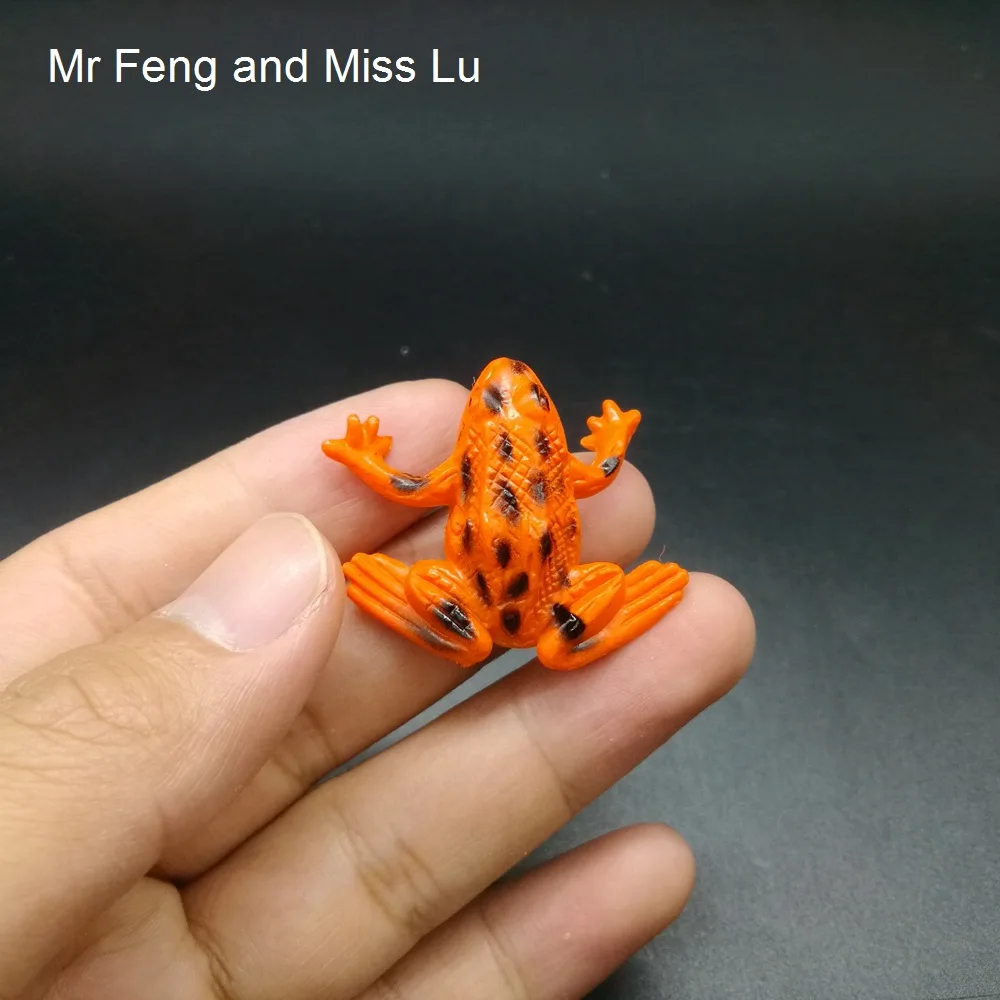 Апельсиновая лягушка вставка розыгрыши Игрушки Наука Животные Природа модель