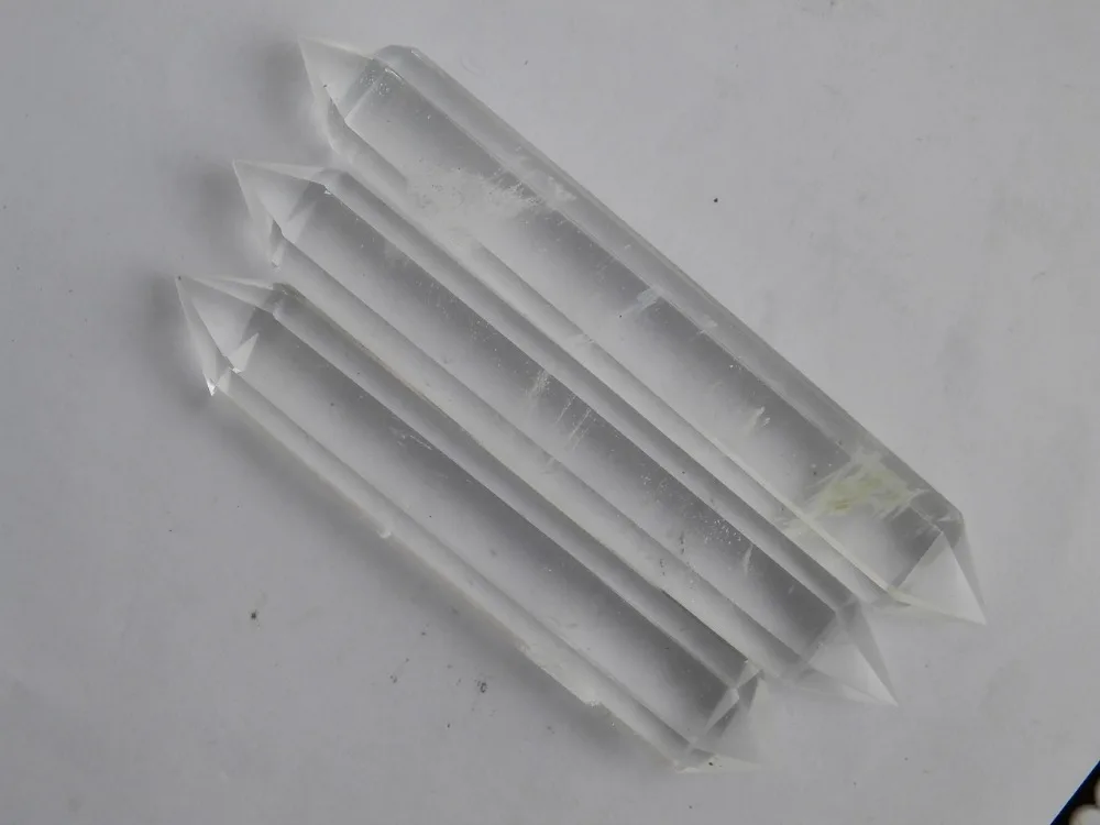 3 белых плавления кварца кристалл палочка ТОЧКА исцеления|crystal glass nail file|crystal wand sex