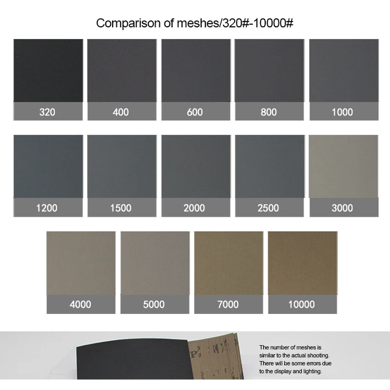 50PCS 230*93 mm Sanding Paper Sandpaper 320-10000 Grit Wood Polishing Tools Wet And Dry Sand Grinding Abrasive | Инструменты