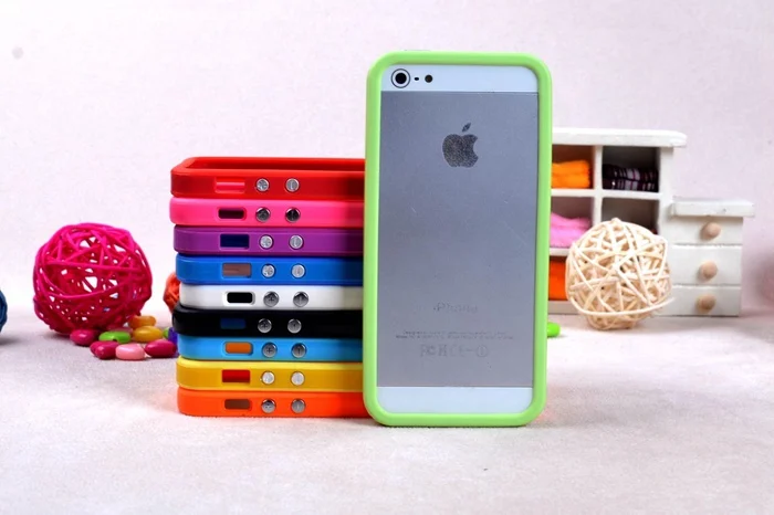 Однотонный ТПУ Pc силиконовый защитный бампер для Iphone 5 5S SE защитный чехол для сотового телефона чехол 10 цветов