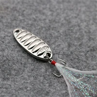 10g 15g 20g 25g metal sequins fishing lure spoon lure noise paillette hard baits with feather treble hook pesca fishing tackle