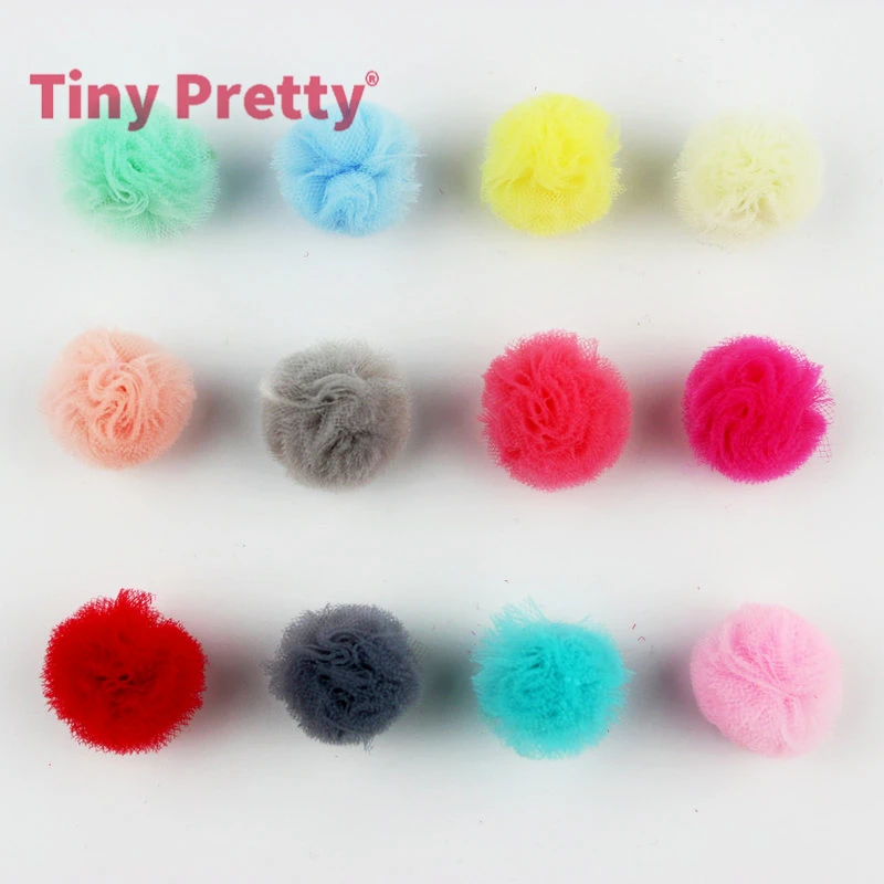 Пышные сетчатые цветочные шарики пастельных цветов 20 шт. кружевные помпоны для