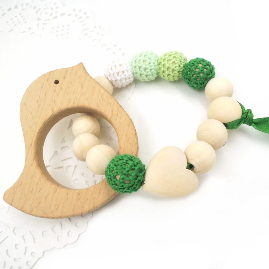 2 шт. деревянные игрушки-прорезыватели для зубов | Мать и ребенок