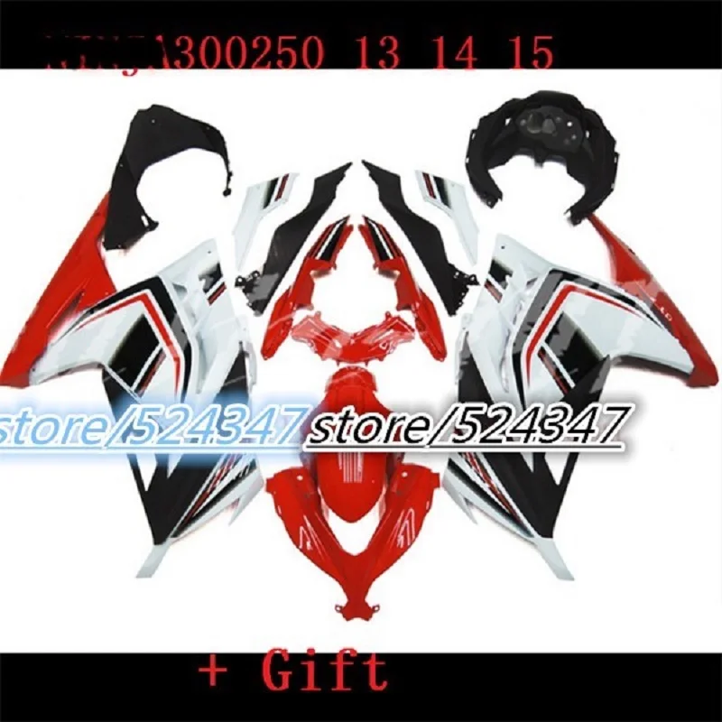 

white red black Motorcycle Injection Fairing Kit Bodywork Bolts motorcycle cover for kawasaki EX300 2013-2014 300 Ninja fairing