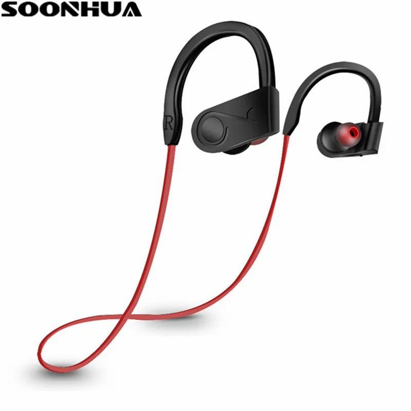 Беспроводные Bluetooth-наушники SOONHUA с ушным крючком водонепроницаемые спортивные