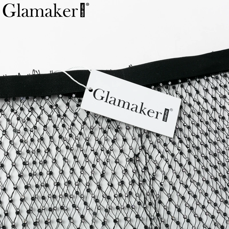 Glamaker Rhineston облегающие клетчатые сексуальные повседневные штаны женские черные штаны с высокой талией штаны с заклепками вечерние клубная одежда уличная одежда