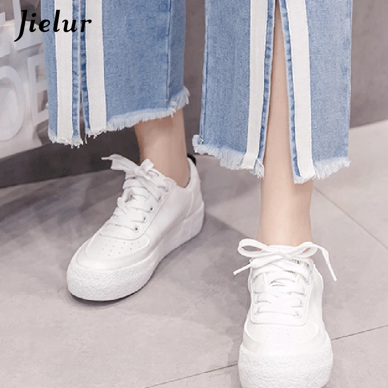 Jielur, консервативный стиль, с карманами, в полоску, джинсы для женщин, Kpop, новинка, плюс размер, джинсы, Mujer, с кисточками, широкие, джинсовые штаны, Повседневная Уличная одежда