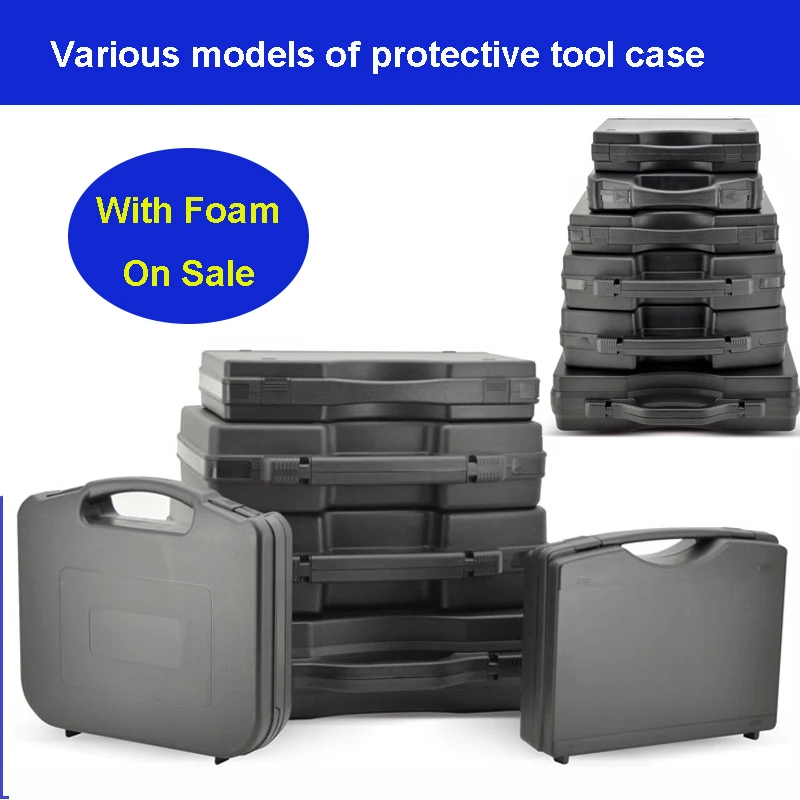 

Plastic safety box Photographic instrument Tool case Hardware toolbox Impact resistant sealed waterproof box with pre-cut foam