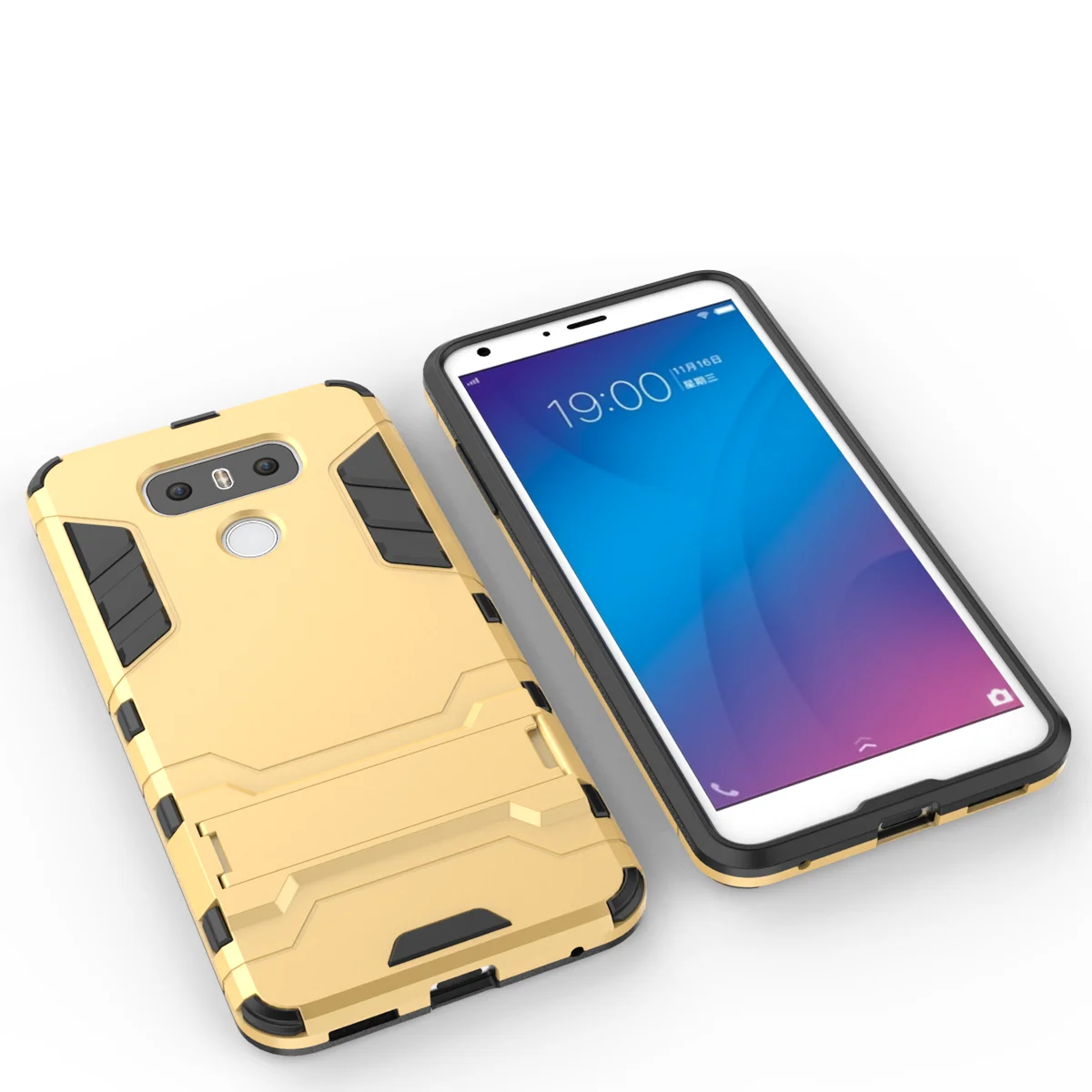 Для LG G7 ThinQ/G7 +/G6/G6 Pro/G6 Plus/G5 чехол Роскошный Железный человек Гибридный Силиконовый