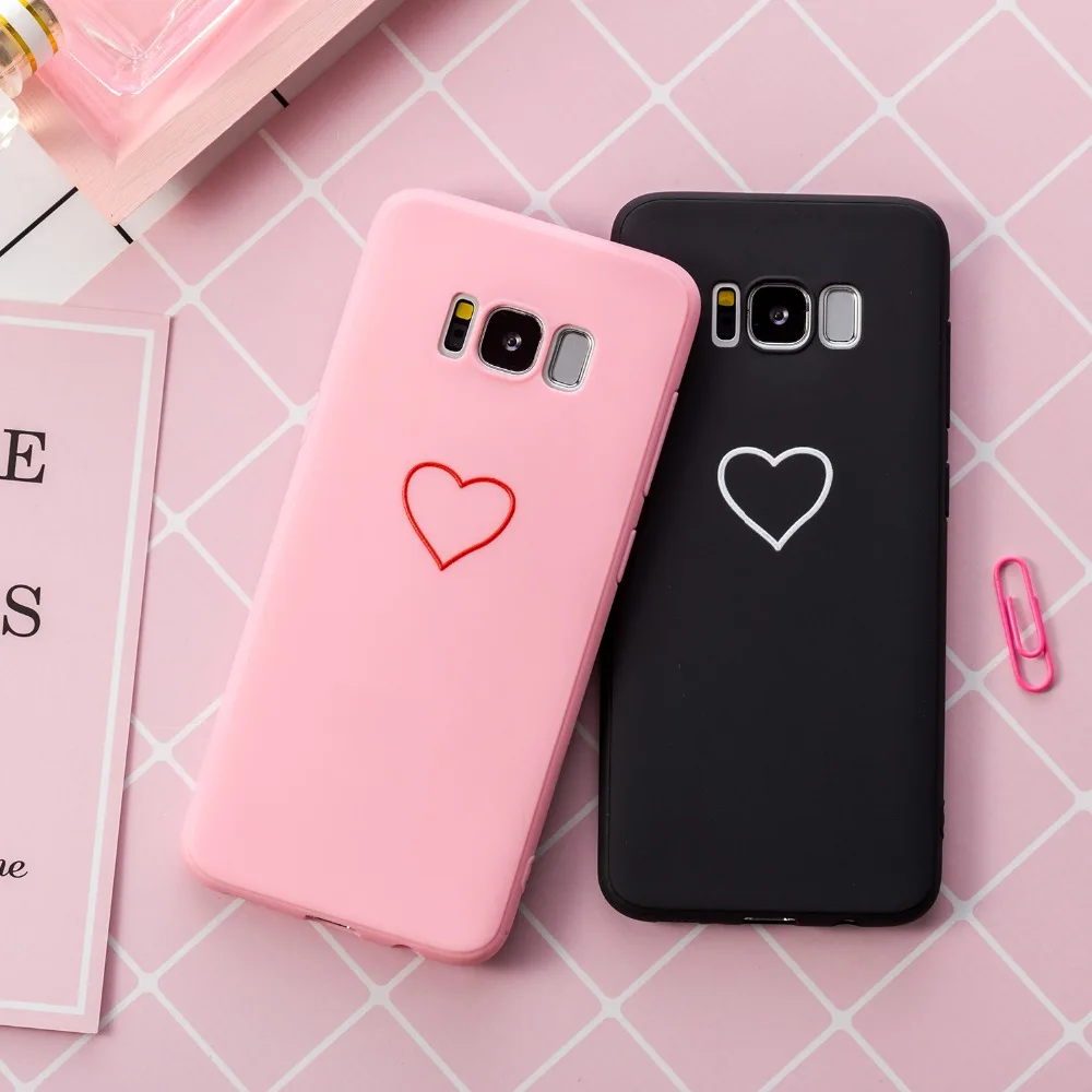 Милые 3D силиконовые сердце любовь чехол для samsung Galaxy A6 2018 A600 A600F Коке Fundas плюс A605