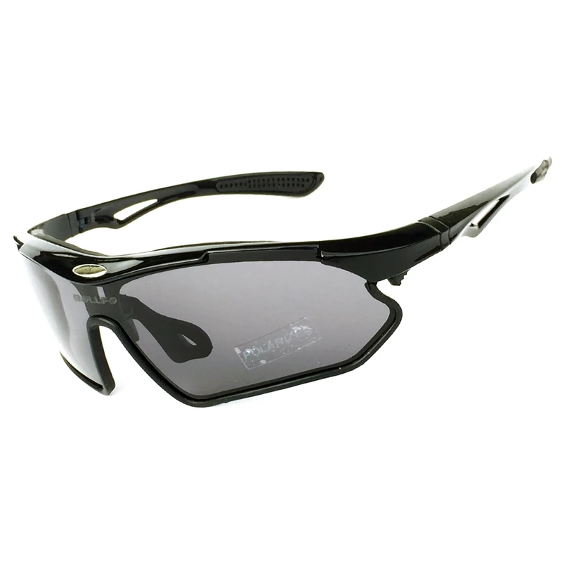 black-grey Поляризованные велосипедные очки мужские UV400 MTB спортивные очки Питер Саган велосипедные солнцезащитные очки для рыбалки - Цвет: black-grey
