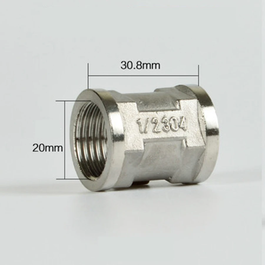 DN15 1/2 &quotBSP Женский муфта 201 фитинги из нержавеющей стали разъем Водостоки адаптер