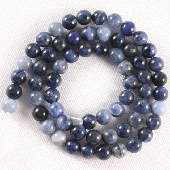 Free shipping (10Strands/Lot) wholesale round Sodalite semi precious stone Beads for jewelry necklace bracelet earring | Украшения и