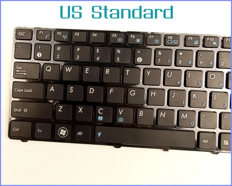 Клавиатура для ноутбука ASUS N43S N43SL N43SN X42 X43 X43J UL30 UL80 P42 UL80V UL80A UL30A с черной рамкой |