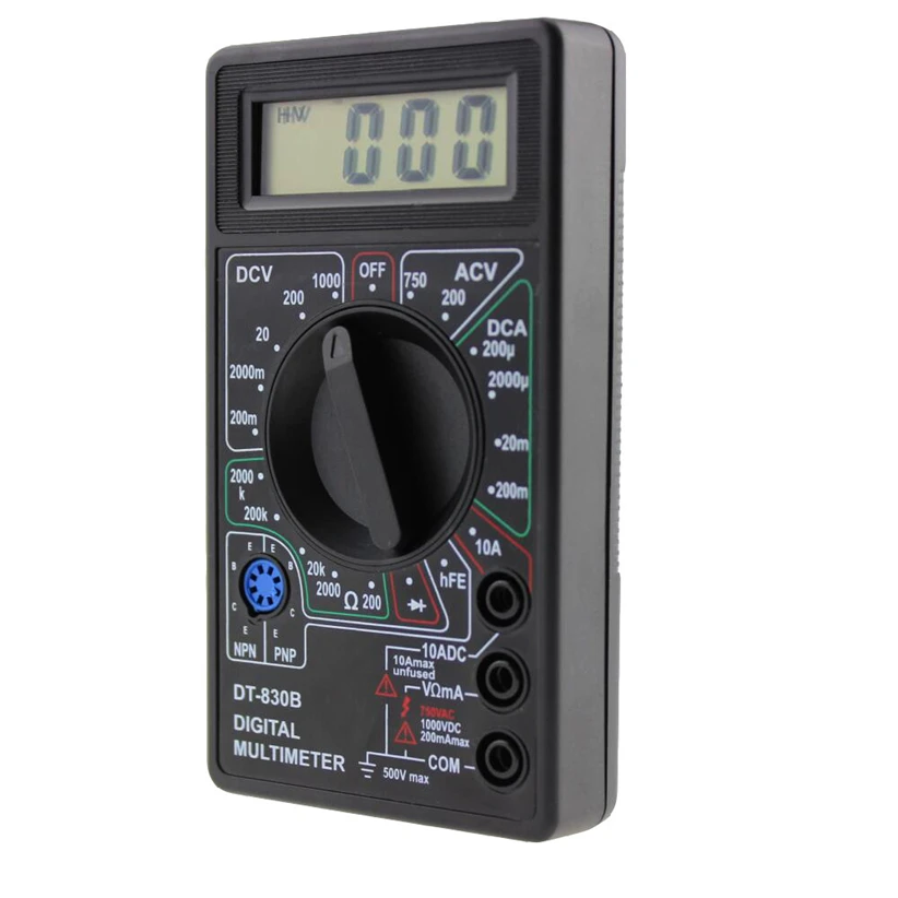 DT830B LCD Digital Multimeter Voltmeter Ammeter AC DC Voltage OHM Circuit Tester Drop Shipping AUGG18 | Электроника