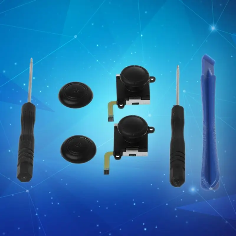 3D Аналоговый джойстик переключатель Thumb Stick модуль контроллера датчик потенциометра ремонт инструмент Замена Черный для переключателя kingd 12
