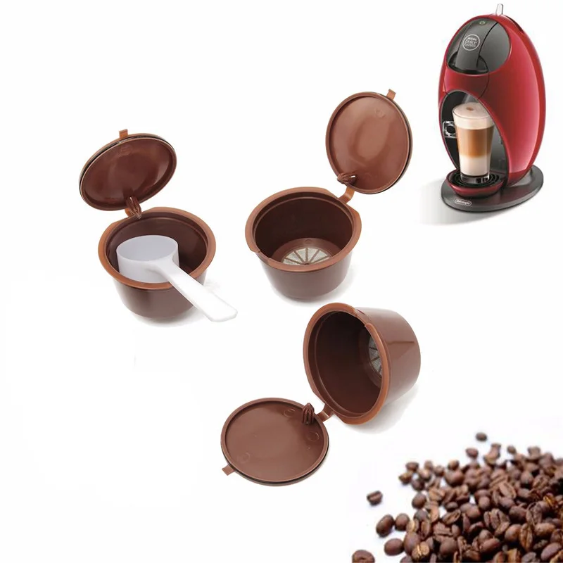 3 шт./упак. многоразовые кофейные капсулы Dolce Gusto пластиковые фильтр чашка фильтры