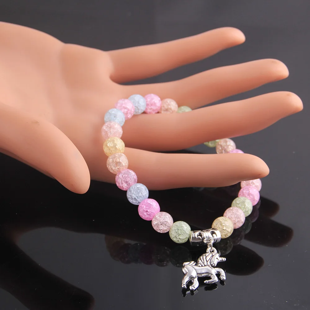 Маленький MingLou модный браслет из натурального камня с красочными бусинами шармы