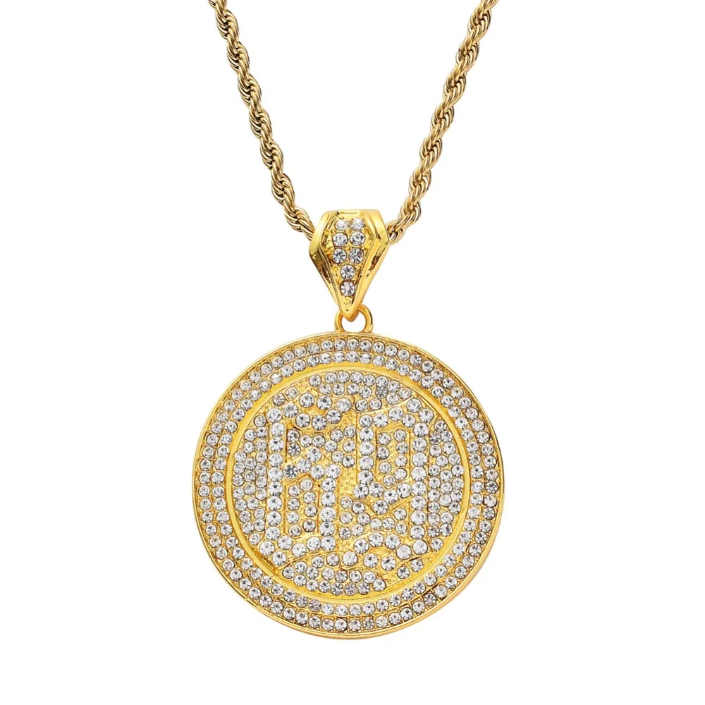 Мужские подвески в стиле хип-хоп 6ix9ine Rapper, модные мужские ожерелья с подвеской в виде льда, 69 вращающихся кулонов, ожерелье, ювелирные изделия, подарки