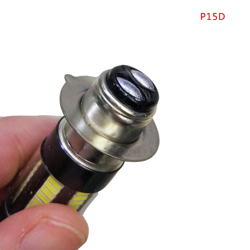 1 шт. H6 BA20D H6M P15D 4014 66SMD Светодиодные белые лампочки для мотоцикла фары скутера