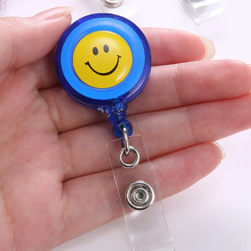 10 шт./лот компактный дизайн улыбающееся лицо ID держатель Имя тег карты ключ